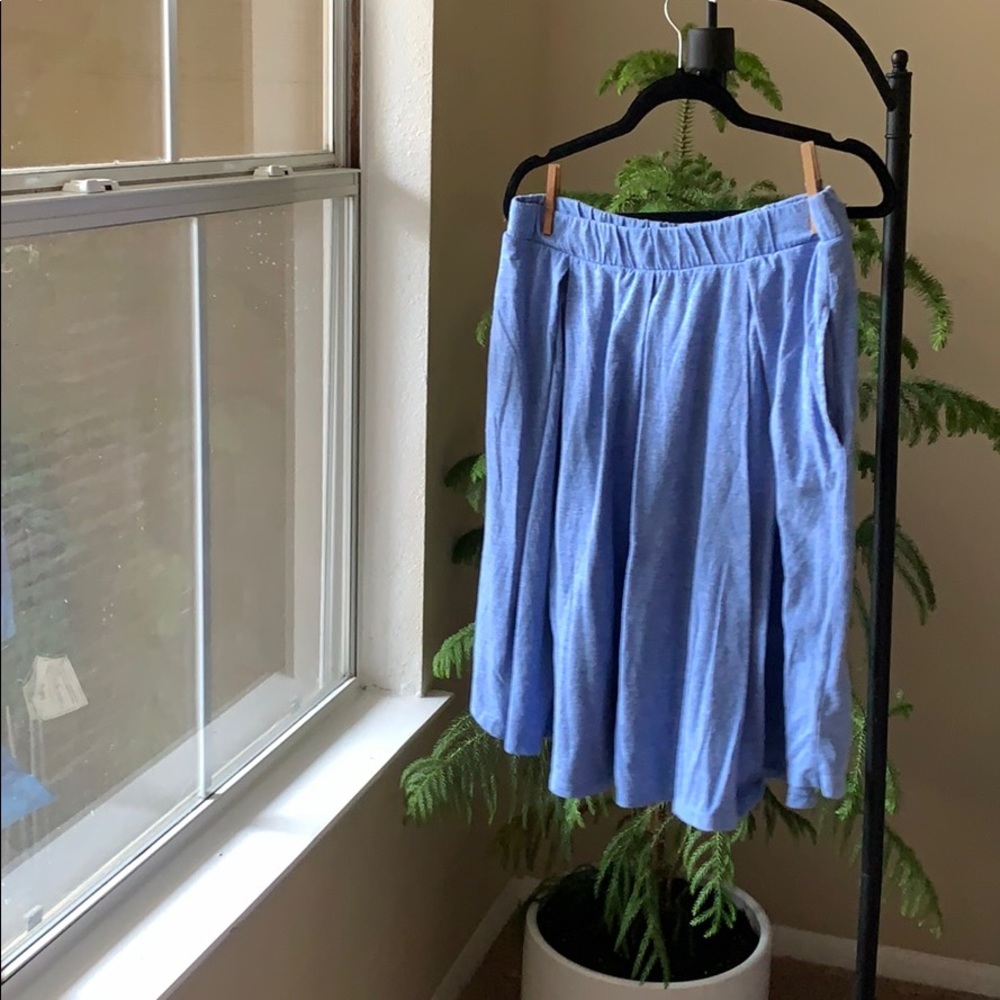 Lularoe Madison skirt - light blue